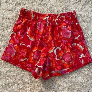 Adidas XS floral shorts farm
